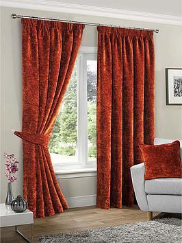 Very Home Camden Chenille Blackout Pleat Curtains 90X108