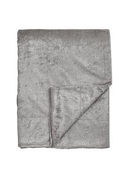 Cascade Home Laura Crushed Velvet Throw - Champagne