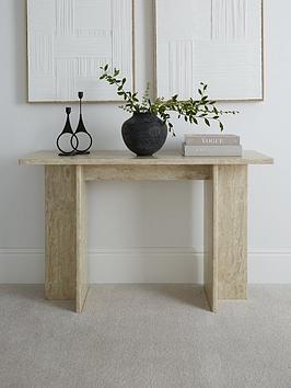 The Very Collection Bloc Stone Effect Console Table