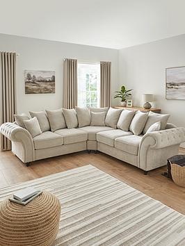 The Very Collection Windsor Fabric Scatter Back Corner Group Sofa