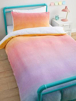 Very Home Cosy Kids Ombre Fleece Duvet Set - Sb - Multi