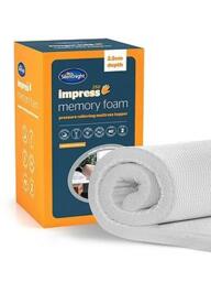 Silentnight Impress 2.5Cm Memory Foam Mattress Topper
