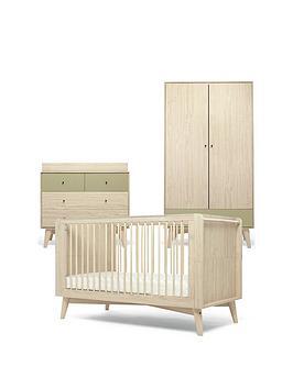 Mamas & Papas Coxley 3 Piece Cotbed Range, Olive