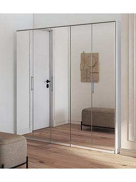 Very Home Prague Mirror 5 Door Wardrobe - Fsc&Reg Certified