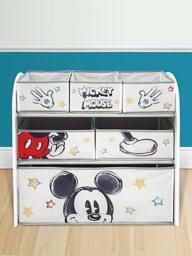 Mickey Mouse Classic Wooden Toy Organiser, White