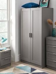 Everyday Taryn 2 Door Wardrobe - Grey, Grey