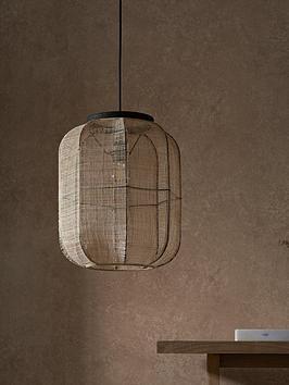 Gallery Direct Zaire 1 Pendant Light 580X1640X375Mm