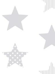 Superfresco Easy Kids Superstar Silver Wallpaper, Silver