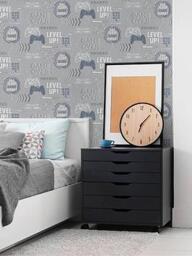 Fresco Game Over Wallpaper , Grey