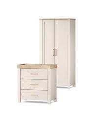 Silver Cross Seville 2 Piece Set (Dresser and Wardrobe), One Colour