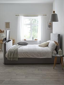 Very Home Kingsley Fabric Tv Bed Frame - Fits Up To 32 Inch Tv - Bed Frame Only