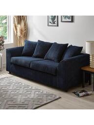 Very Home Leon Fabric Sofa Range - Navy - Fsc&Reg Certified - 3 Seater Sofa