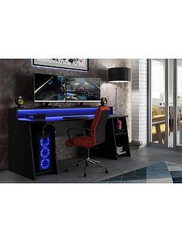 Very Home Tezaur Gaming Desk With Colour Changing Lighting
