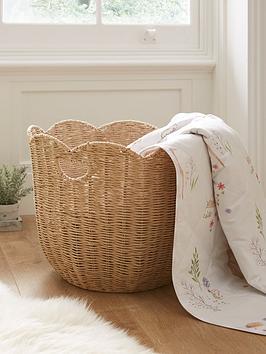 Very Home Scalloped Round Storage Basket &Ndash 37 Cm