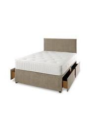 Shire Beds Tivoli Ortho Mattress And Upholstered Divan Base Bed Set (Headboard Sold Separately) - Fsc&Reg Certified