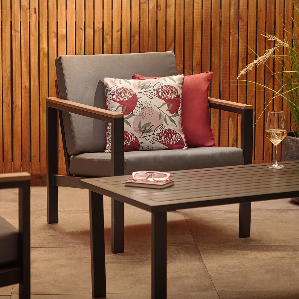 Set of 2 Botanical  Outdoor Scatter Cushions