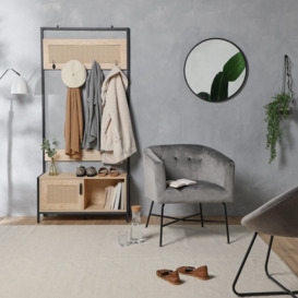 Lena Rattan Hallway Storage Coat Rack - thumbnail 4