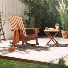 Set of 2 Rocking Adirondack Chair - thumbnail 2