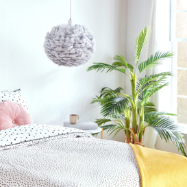Grey Feather Ceiling Lamp Shade - thumbnail 3