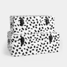 Set of 2 Dalmatian Storage Trunks - thumbnail 1