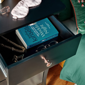 Sophia Black Narrow Chest of Drawers - thumbnail 3