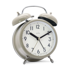 Analog Metal Quartz Alarm Tabletop Clock