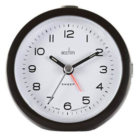Analog Electric Alarm Tabletop Clock in Black