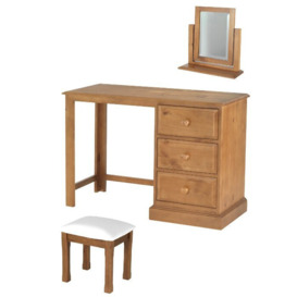 3 Drawer Dressing Table Set with Mirror