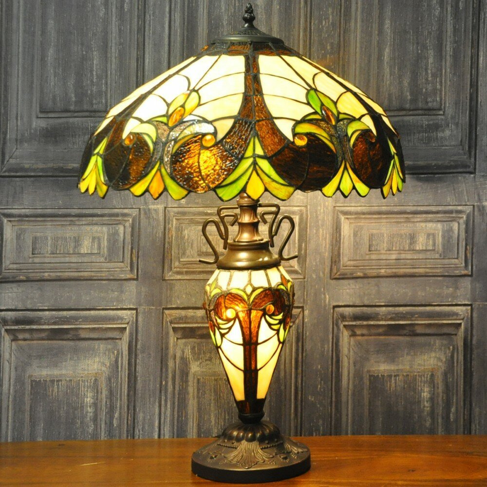 Double Tiffany 68cm Table Lamp