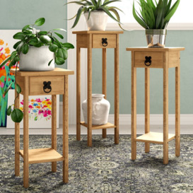 Dodge Rectangular Nesting Solid Wood Plant Stand