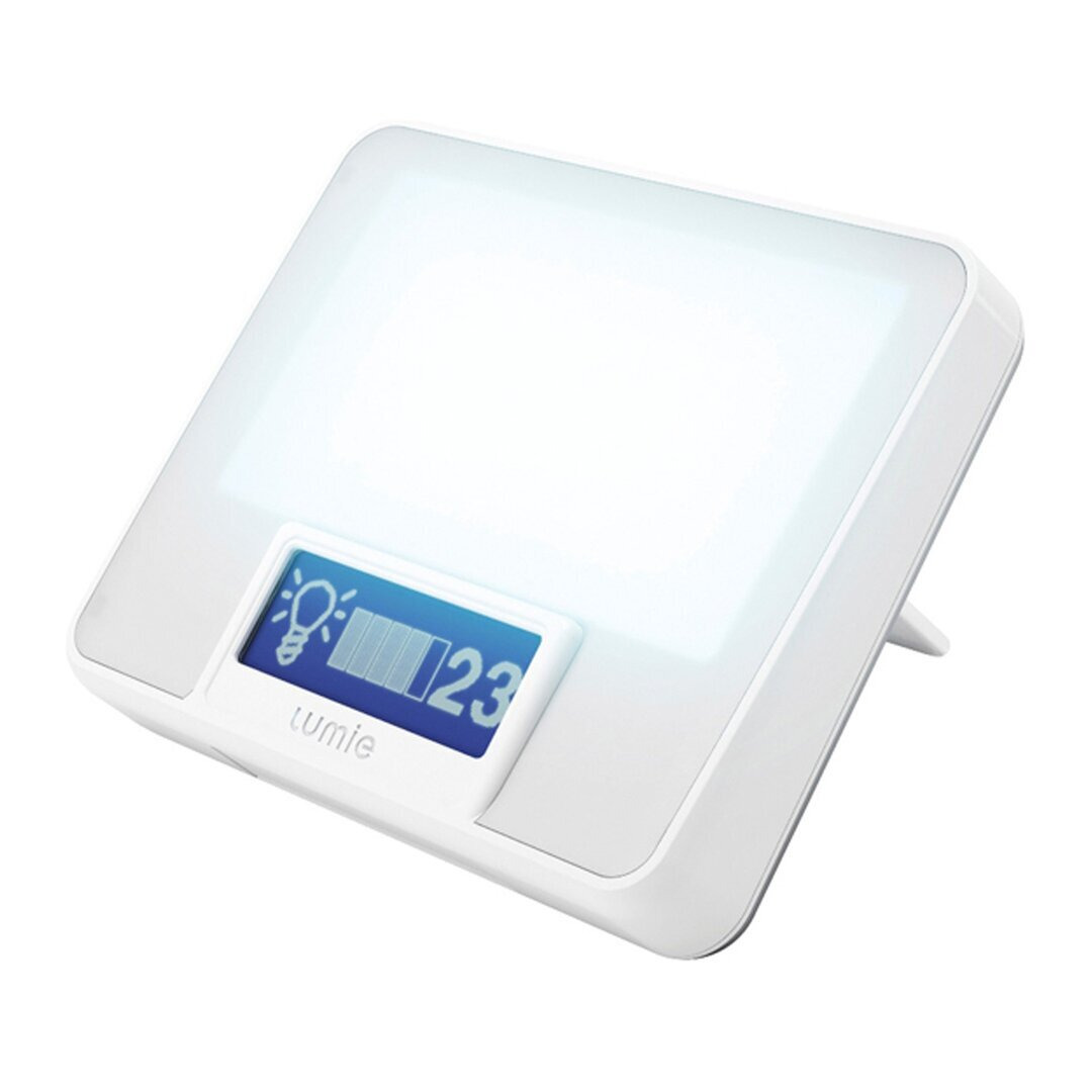 Zest Modern & Contemporary Digital Electric Alarm Tabletop Clock in White