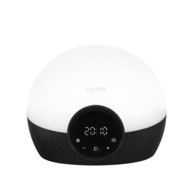 Glow Modern & Contemporary Digital Electric Alarm Tabletop Clock in Black