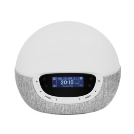Shine Modern & Contemporary Digital Electric Alarm Tabletop Clock in Grey