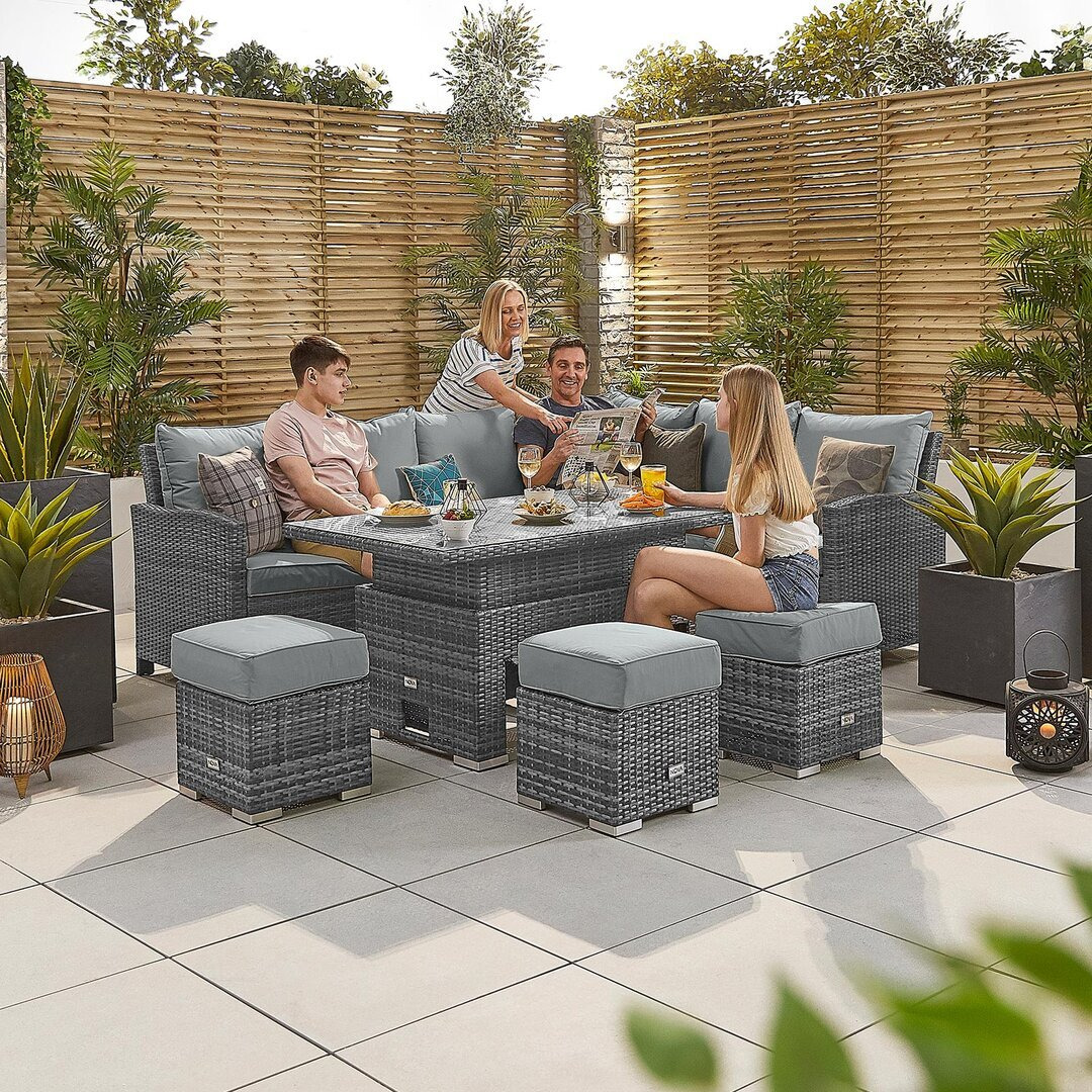 Laguna 9 Seater Lounge Dining with Cushions