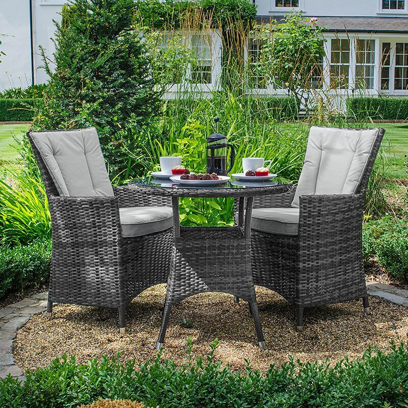 Manfredi 2 Seater Bistro Set with Cushions