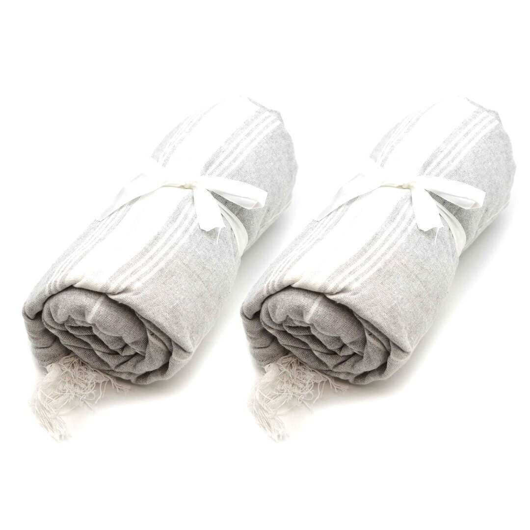 Nicola Spring - Round Turkish Cotton Beach Towels - 190cm