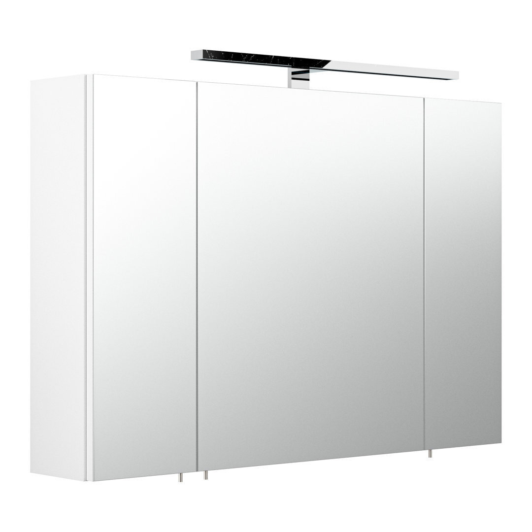 90 x 68cm Surface Mount Mirror Cabinet with LED