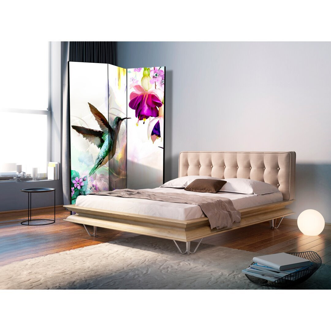 Vouno Hummingbirds and Flowers Room Divider