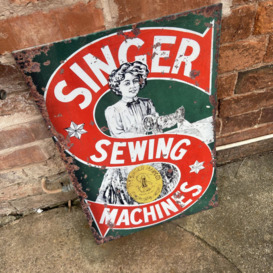 Genuine Singer Sewing Machine Metal Wall Décor