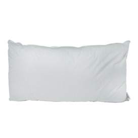 Kubal Feathers White Bolster Cushion with Filling