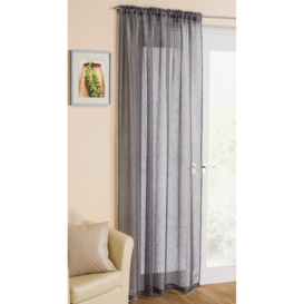 Adira Metallic Slot Top Sheer Curtain