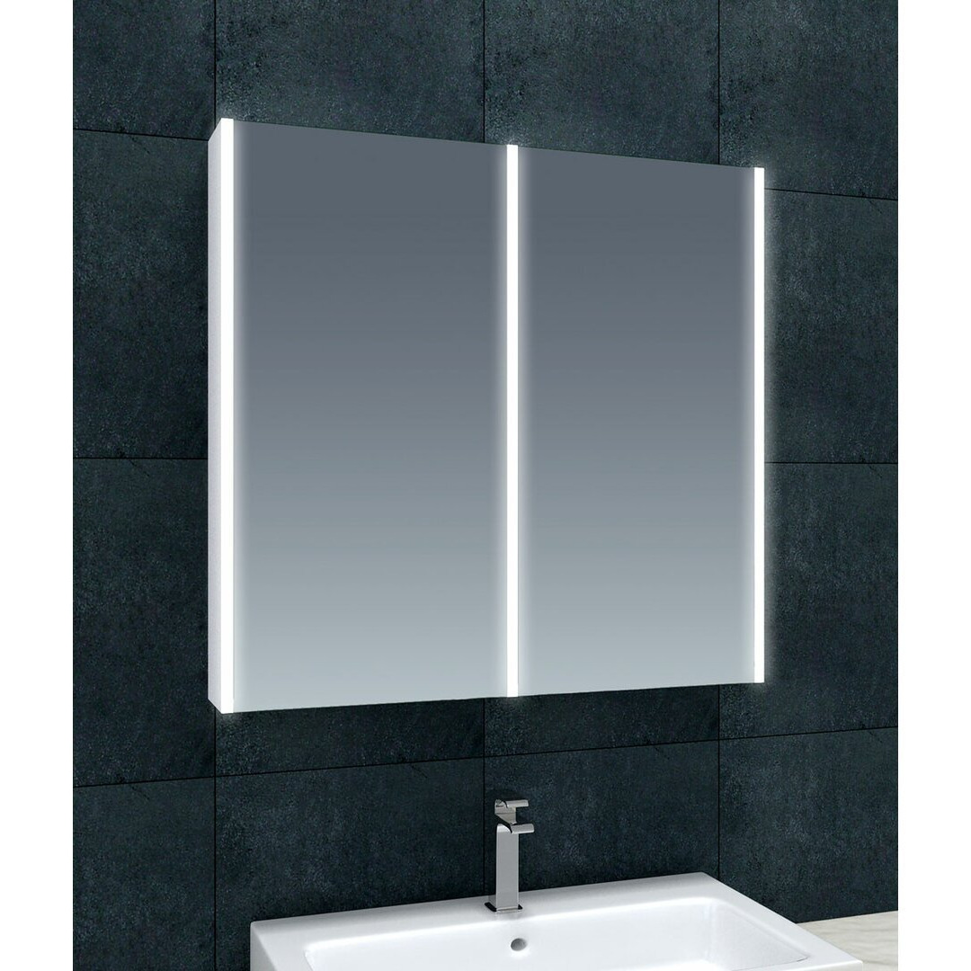 Chou 80cm x 70cm Surface Mounted Mirror Cabinet with LED Lightning
