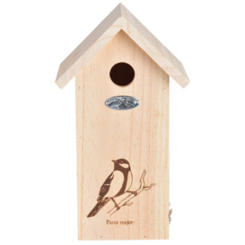 Bird House Great Tit Silhouette Fsc 100%