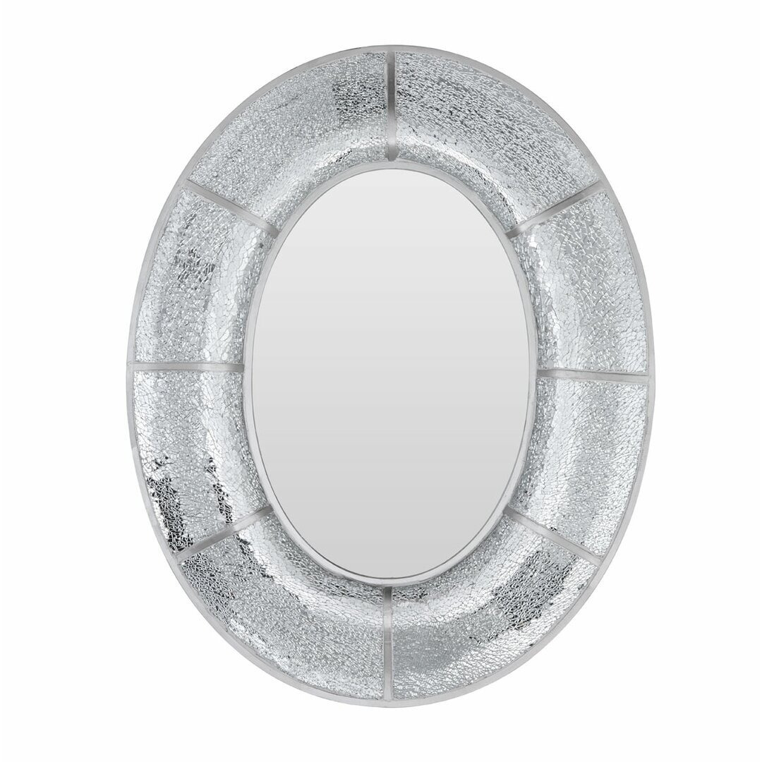 Wren Mosaic Oval Wall Accent Mirror