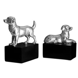 Dog Polyresin Bookends
