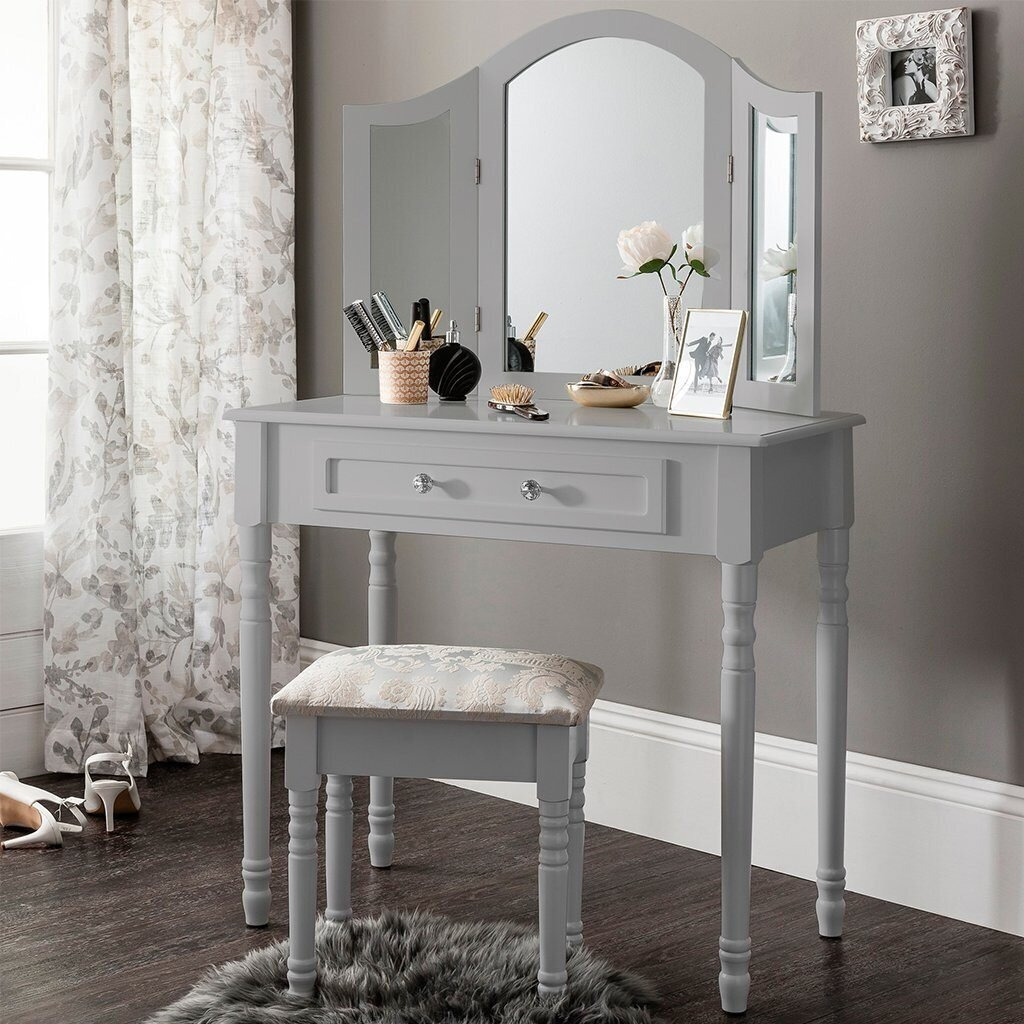 Libourne Dressing Table Set with Mirror