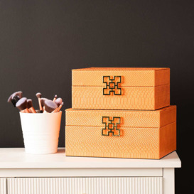 Elegant Faux Leather Jewellery Boxes, Decorative Storage Case