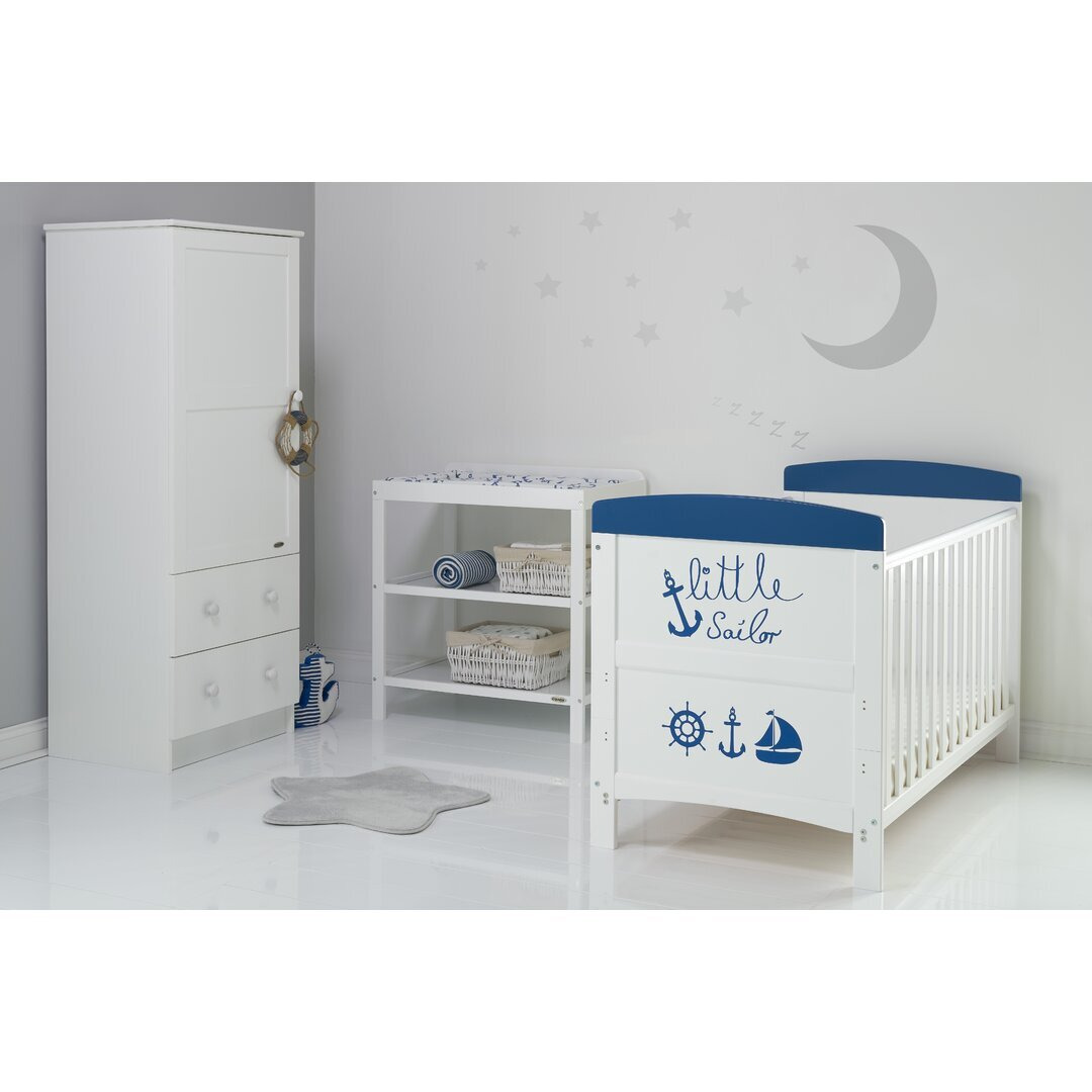 Grace Cot Bed 3-Piece Nursery Furniture Set