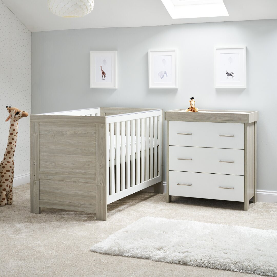 Nika Cot Bed 2-Piece Nursery Furniture Set
