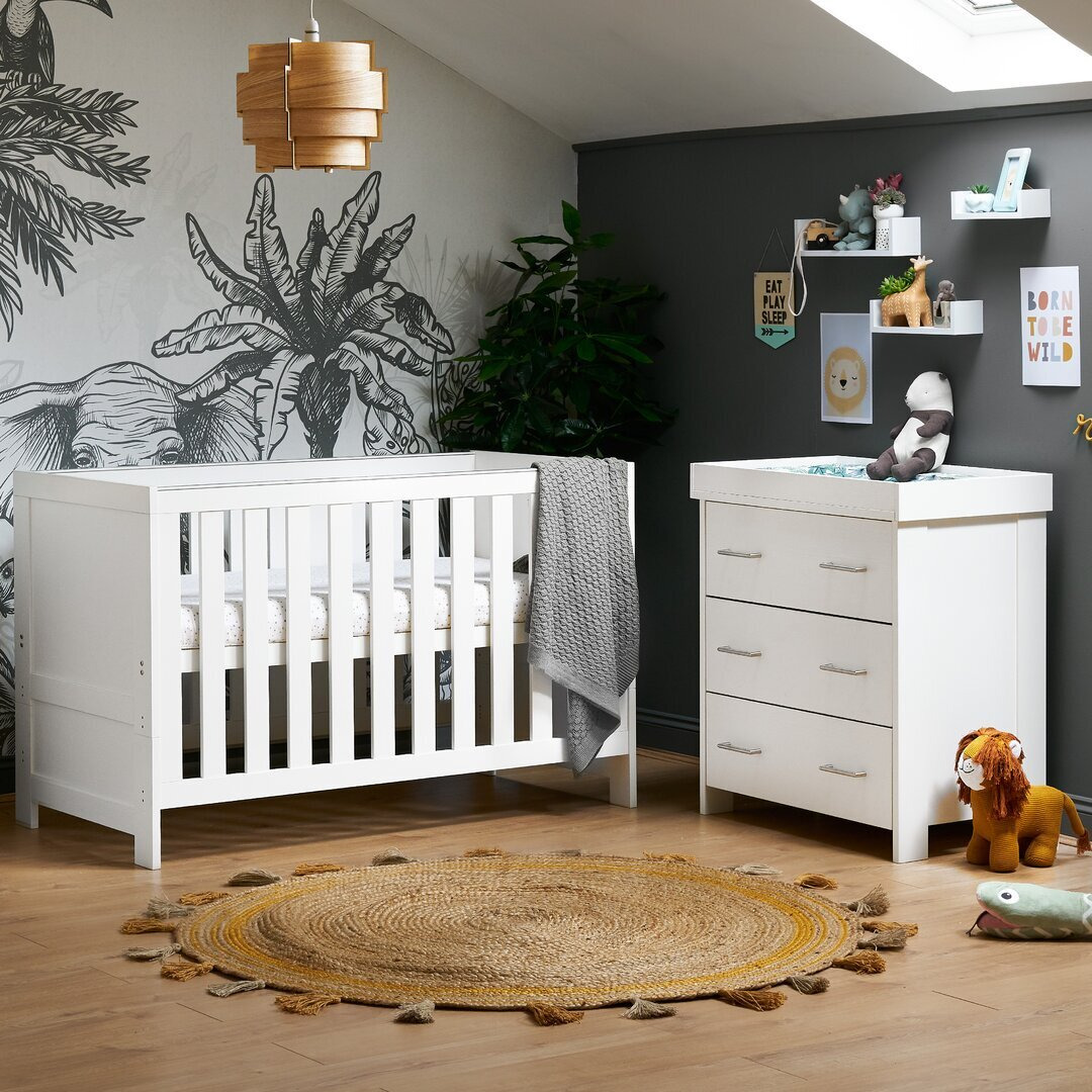 Nika Cot Bed 2-Piece Nursery Furniture Set